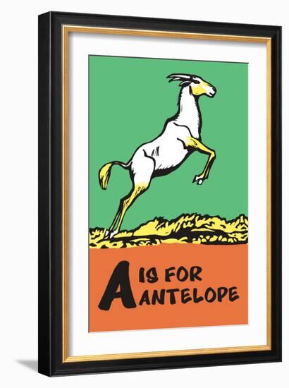 A is for Antelope-Charles Buckles Falls-Framed Art Print