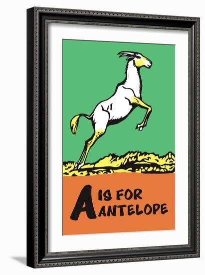 A is for Antelope-Charles Buckles Falls-Framed Art Print