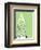 A is for Antlers (green)-Theodor (Dr. Seuss) Geisel-Framed Art Print