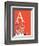 A is for Antlers (red)-Theodor (Dr. Seuss) Geisel-Framed Art Print