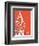 A is for Antlers (red)-Theodor (Dr. Seuss) Geisel-Framed Art Print