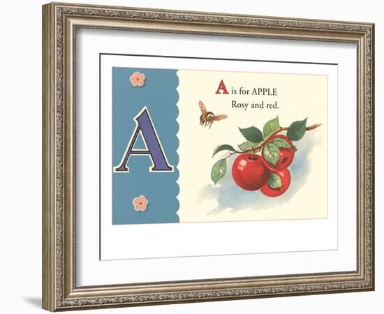 A is for Apple-null-Framed Art Print