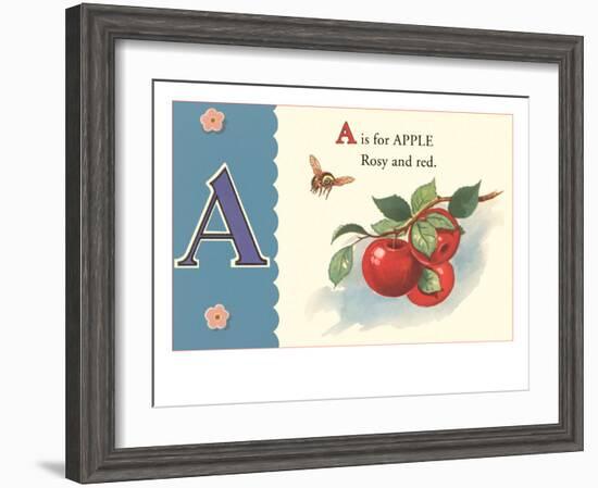 A is for Apple-null-Framed Art Print