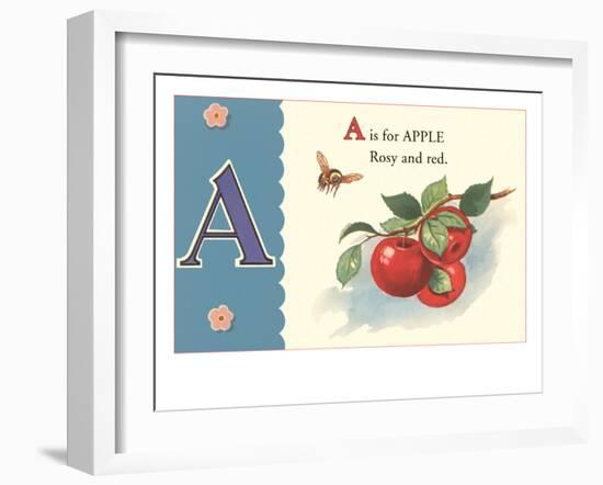 A is for Apple-null-Framed Art Print