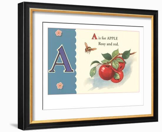 A is for Apple-null-Framed Art Print