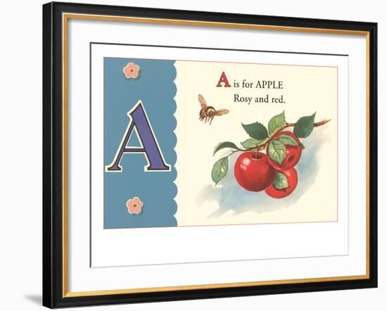 A is for Apple-null-Framed Art Print