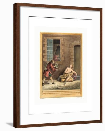 A.J. De Fehrt after Jean Baptiste Oudry (French-null-Framed Giclee Print