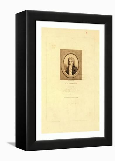 A.J. Garnerin, Aeronaut by Jules Porreau, 1853-null-Framed Premier Image Canvas