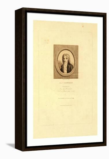 A.J. Garnerin, Aeronaut by Jules Porreau, 1853-null-Framed Premier Image Canvas