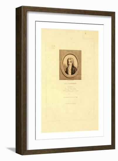 A.J. Garnerin, Aeronaut by Jules Porreau, 1853-null-Framed Giclee Print