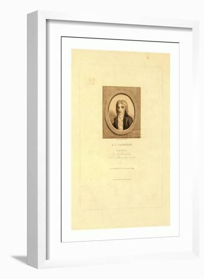 A.J. Garnerin, Aeronaut by Jules Porreau, 1853-null-Framed Giclee Print