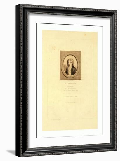 A.J. Garnerin, Aeronaut by Jules Porreau, 1853-null-Framed Giclee Print