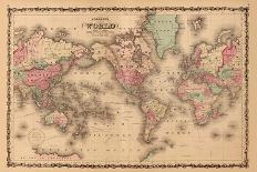 World Map-A.J. Johnson-Art Print