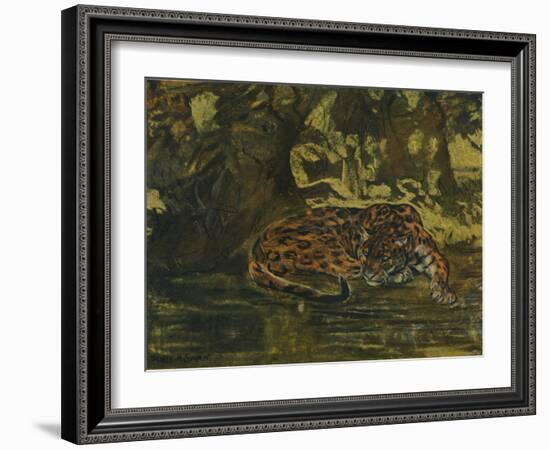 'A Jaguar', c1900-John MacAllan Swan-Framed Giclee Print