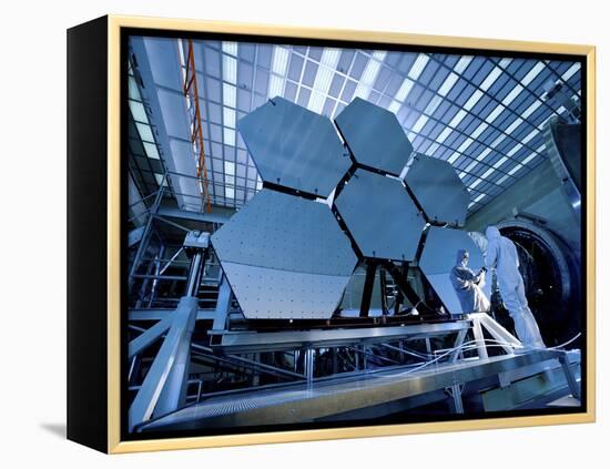 A James Webb Space Telescope Array Being Tested in the X-Ray and Cryogenic Facility-Stocktrek Images-Framed Premier Image Canvas