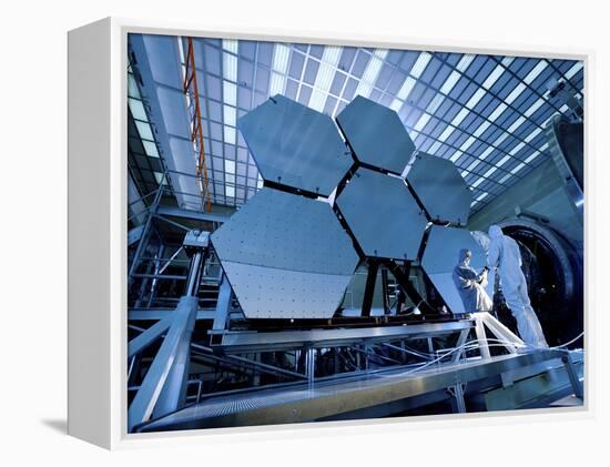 A James Webb Space Telescope Array Being Tested in the X-Ray and Cryogenic Facility-Stocktrek Images-Framed Premier Image Canvas