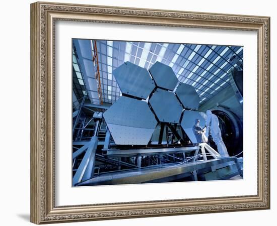 A James Webb Space Telescope Array Being Tested in the X-Ray and Cryogenic Facility-Stocktrek Images-Framed Photographic Print