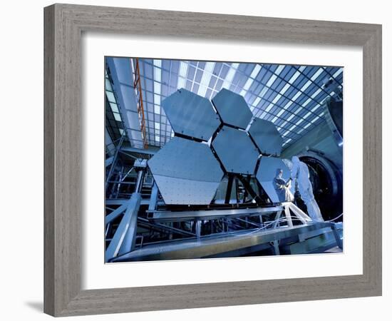 A James Webb Space Telescope Array Being Tested in the X-Ray and Cryogenic Facility-Stocktrek Images-Framed Photographic Print