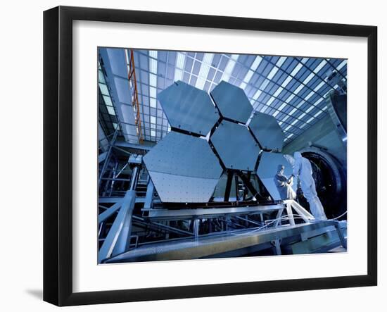 A James Webb Space Telescope Array Being Tested in the X-Ray and Cryogenic Facility-Stocktrek Images-Framed Photographic Print