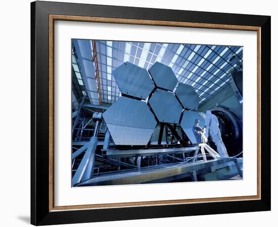 A James Webb Space Telescope Array Being Tested in the X-Ray and Cryogenic Facility-Stocktrek Images-Framed Photographic Print