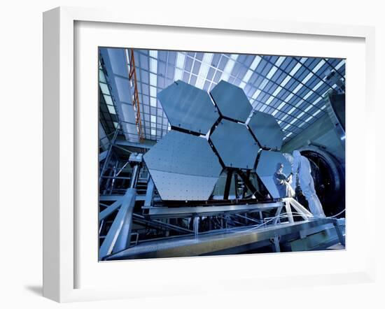 A James Webb Space Telescope Array Being Tested in the X-Ray and Cryogenic Facility-Stocktrek Images-Framed Photographic Print