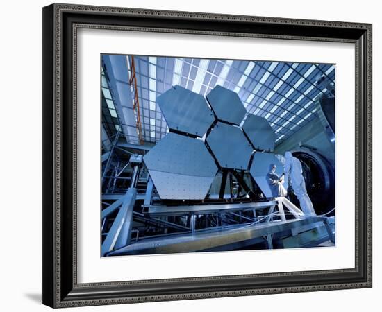 A James Webb Space Telescope Array Being Tested in the X-Ray and Cryogenic Facility-Stocktrek Images-Framed Photographic Print