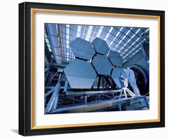 A James Webb Space Telescope Array Being Tested in the X-Ray and Cryogenic Facility-Stocktrek Images-Framed Photographic Print