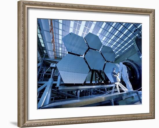 A James Webb Space Telescope Array Being Tested in the X-Ray and Cryogenic Facility-Stocktrek Images-Framed Photographic Print