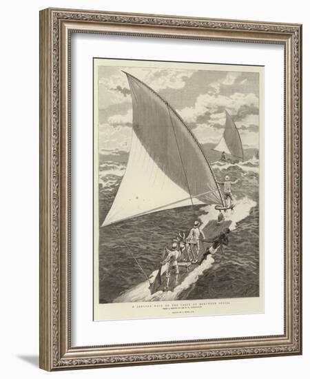 A Jangada Race on the Coast of Northern Brazil-Joseph Nash-Framed Giclee Print