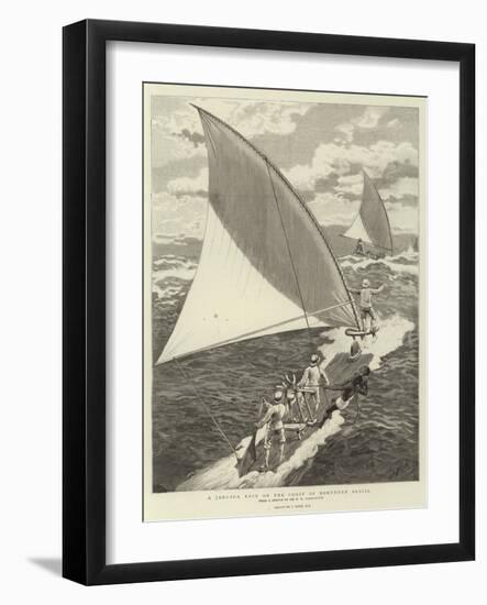 A Jangada Race on the Coast of Northern Brazil-Joseph Nash-Framed Giclee Print