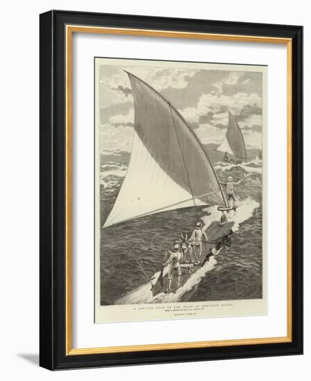 A Jangada Race on the Coast of Northern Brazil-Joseph Nash-Framed Giclee Print