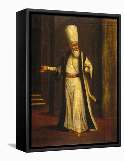 A Janissary Aga, 1737-Jean-Baptiste Vanmour-Framed Premier Image Canvas