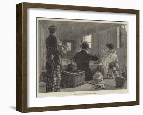 A Japanese Archery House in Jeddo-null-Framed Giclee Print