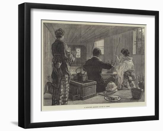 A Japanese Archery House in Jeddo-null-Framed Giclee Print