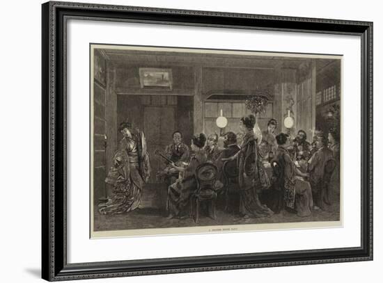 A Japanese Dinner Party-Felix Regamey-Framed Giclee Print