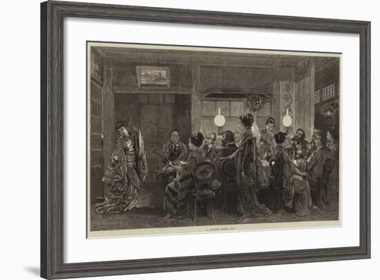 A Japanese Dinner Party-Felix Regamey-Framed Giclee Print