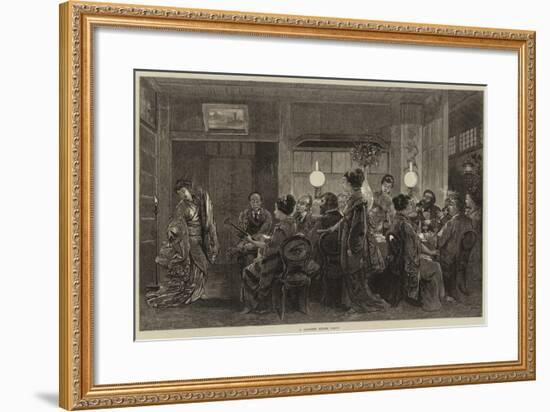 A Japanese Dinner Party-Felix Regamey-Framed Giclee Print