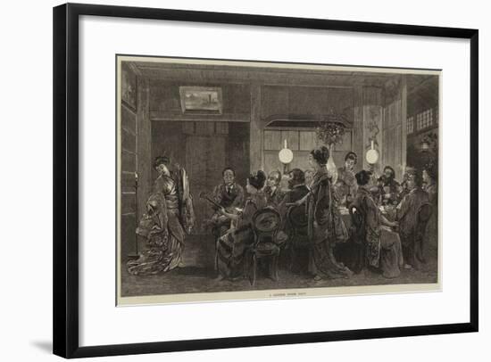 A Japanese Dinner Party-Felix Regamey-Framed Giclee Print