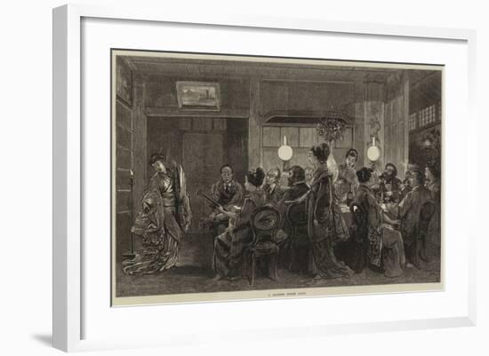 A Japanese Dinner Party-Felix Regamey-Framed Giclee Print