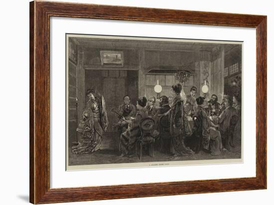 A Japanese Dinner Party-Felix Regamey-Framed Giclee Print