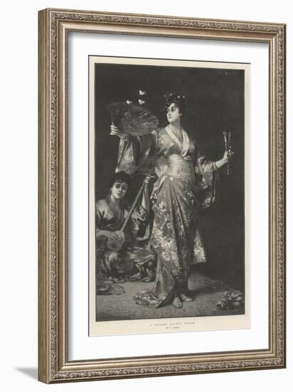 A Japanese Fan-Play Dancer-Nathaniel Sichel-Framed Giclee Print