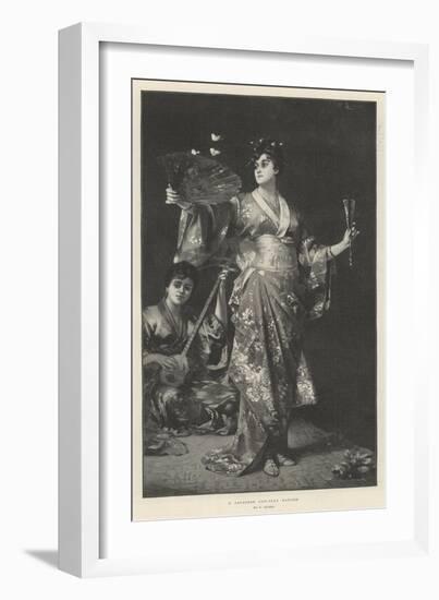 A Japanese Fan-Play Dancer-Nathaniel Sichel-Framed Giclee Print