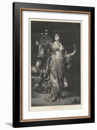 A Japanese Fan-Play Dancer-Nathaniel Sichel-Framed Giclee Print