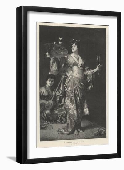 A Japanese Fan-Play Dancer-Nathaniel Sichel-Framed Giclee Print