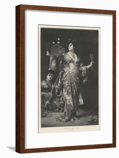 A Japanese Fan-Play Dancer-Nathaniel Sichel-Framed Giclee Print