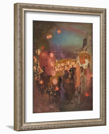 'A Japanese Festival', c1911, (1917)-William Shackleton-Framed Giclee Print