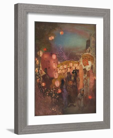 'A Japanese Festival', c1911, (1917)-William Shackleton-Framed Giclee Print