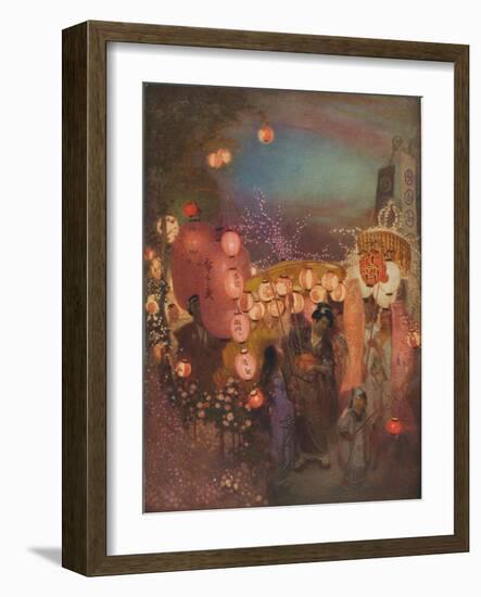 'A Japanese Festival', c1911, (1917)-William Shackleton-Framed Giclee Print