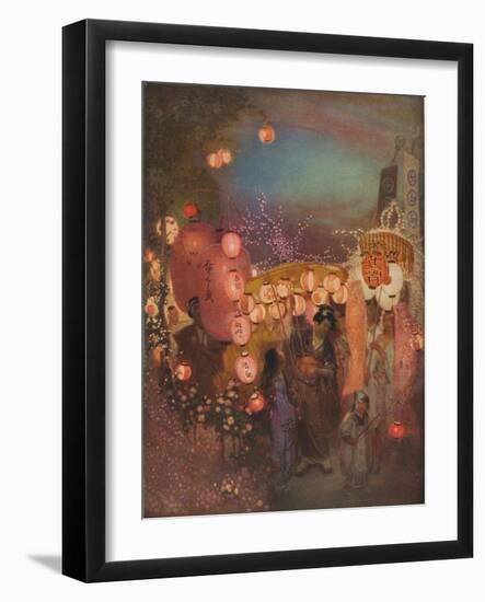 'A Japanese Festival', c1911, (1917)-William Shackleton-Framed Giclee Print