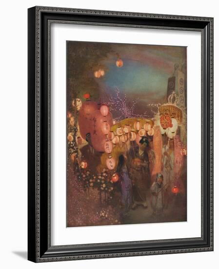 'A Japanese Festival', c1911, (1917)-William Shackleton-Framed Giclee Print